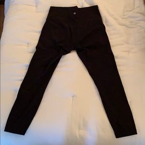 lululemon wunder under pants - black